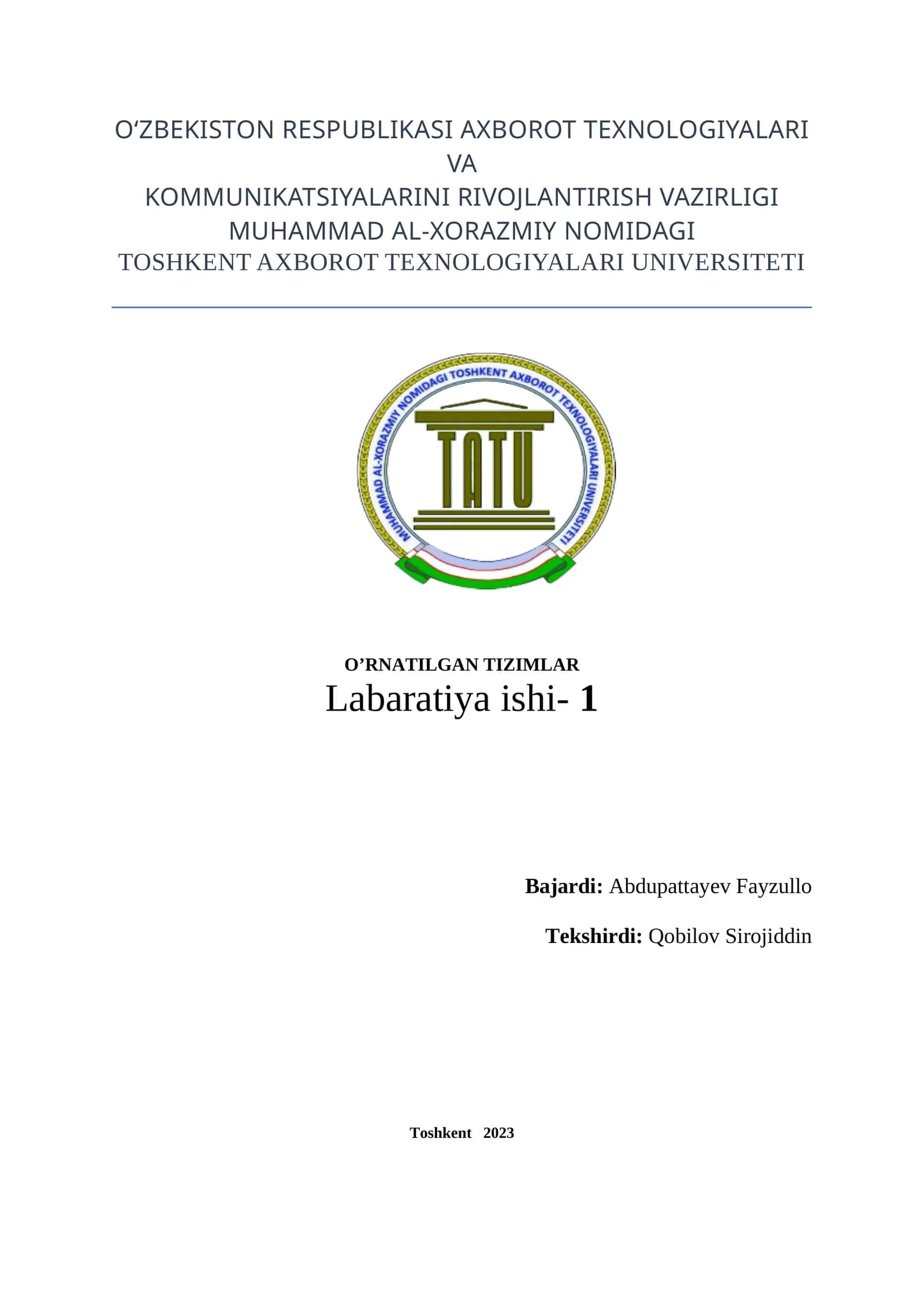 Yorug‘lik diodi. Arduino yordamida yorug‘lik diodini o‘chirib yoqish