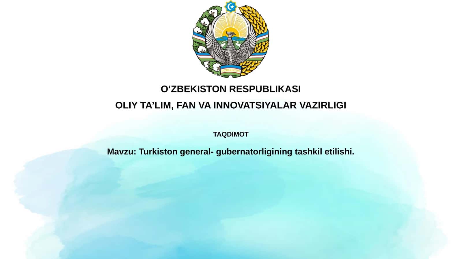 Turkiston general-gubernatorligining tashkil etilishi