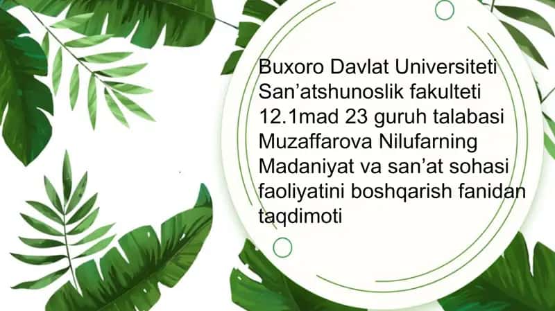 Rahbarlik ustozligi