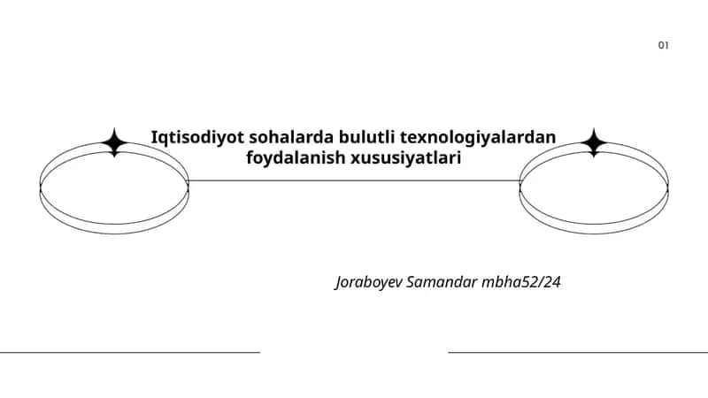 Bulutli texnologiyalardan foydalanish xususiyatlari