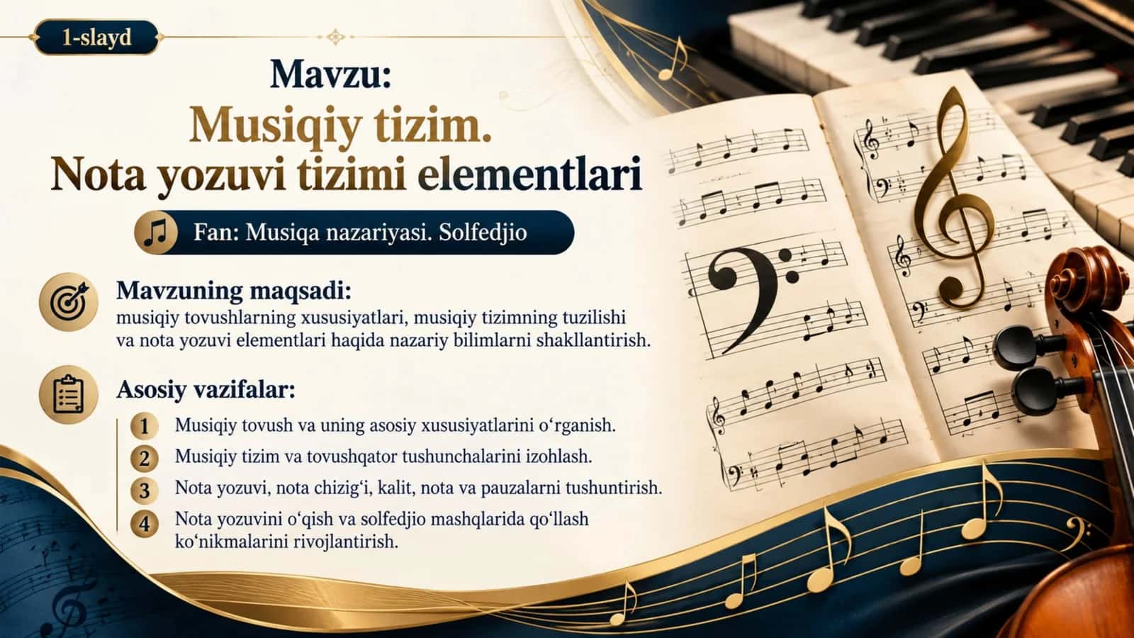 Musiqiy tizim. Nota yozuvi tizimi elementlari.pptx