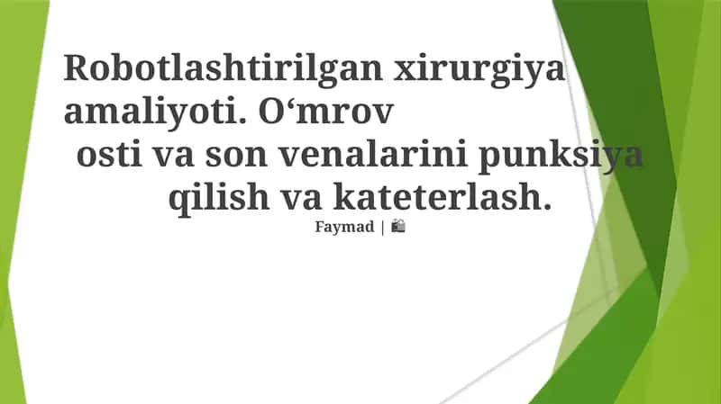 Robotlar jarrohlik platformalari