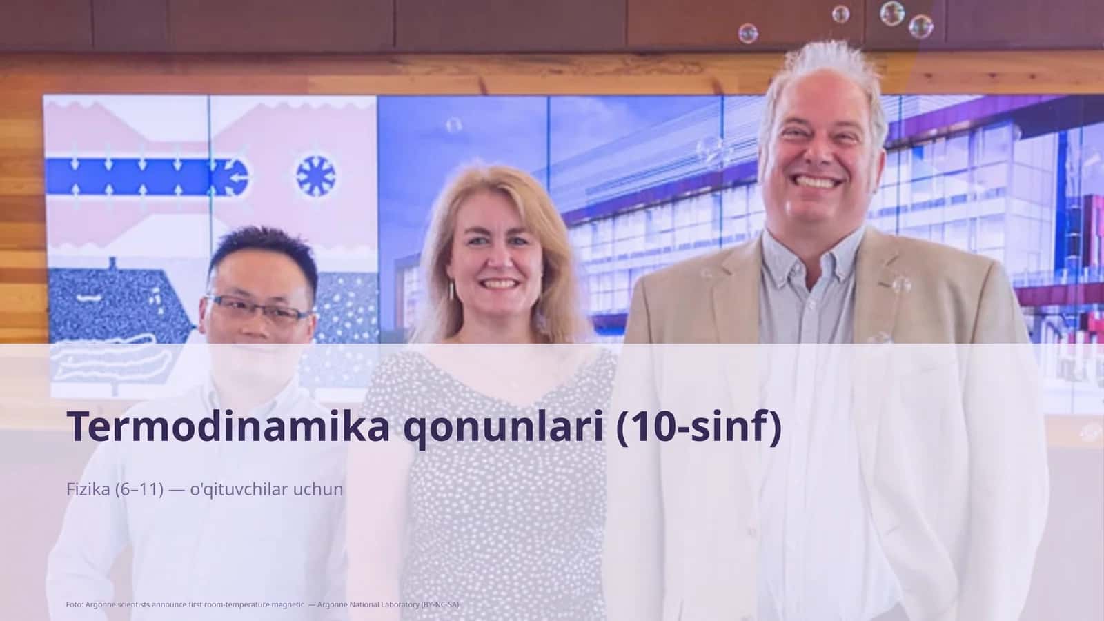 Termodinamika qonunlari (10-sinf)