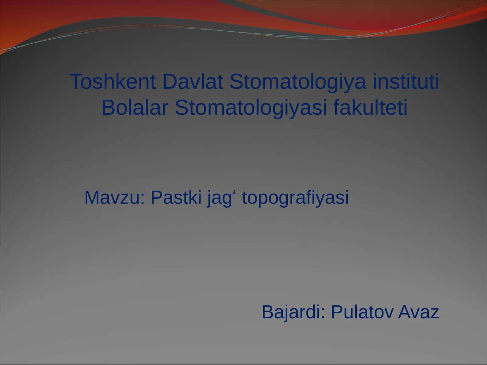 Pastkijagʻ topografiyasi