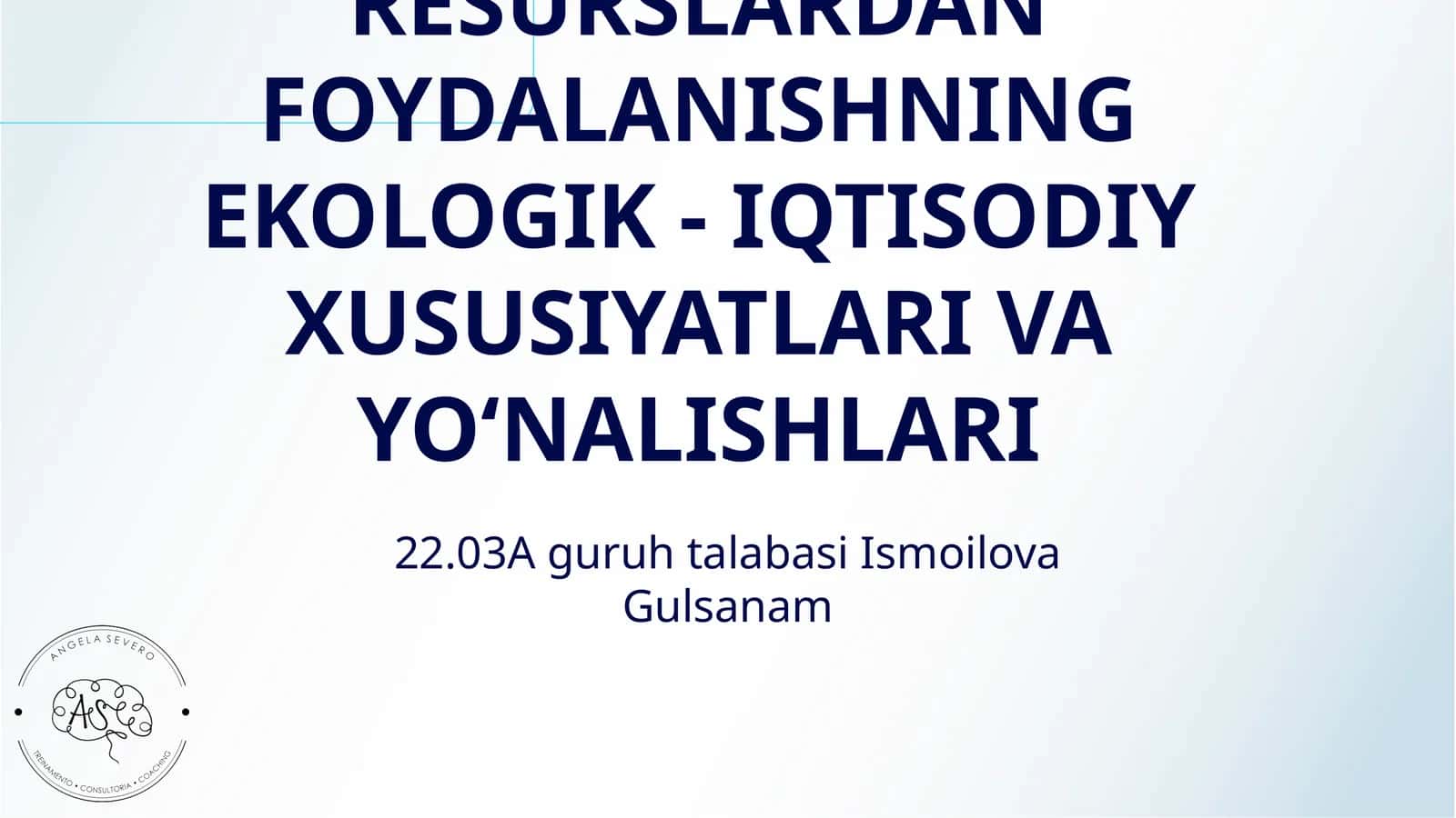 IKKILAMCHI RESURSLARDAN FOYDALANISHNING EKOLOGIK - IQTISODIY XUSUSIYATLARI VA YOʻNALISHLARI