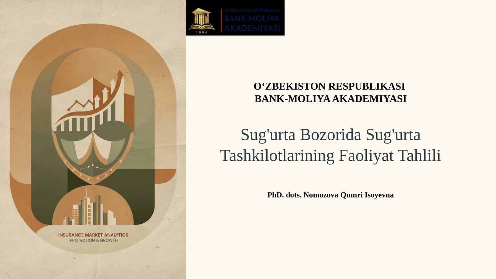 SUG’URTA BOZORIDA SUG’URTA TASHKILOTLARI FAOLIYATI TAHLILI
