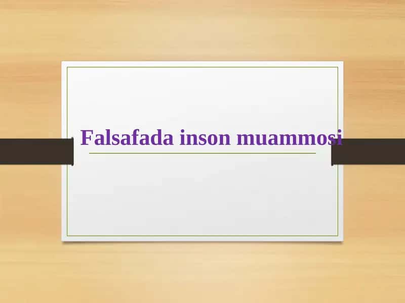 Falsafadainsonmuammosi