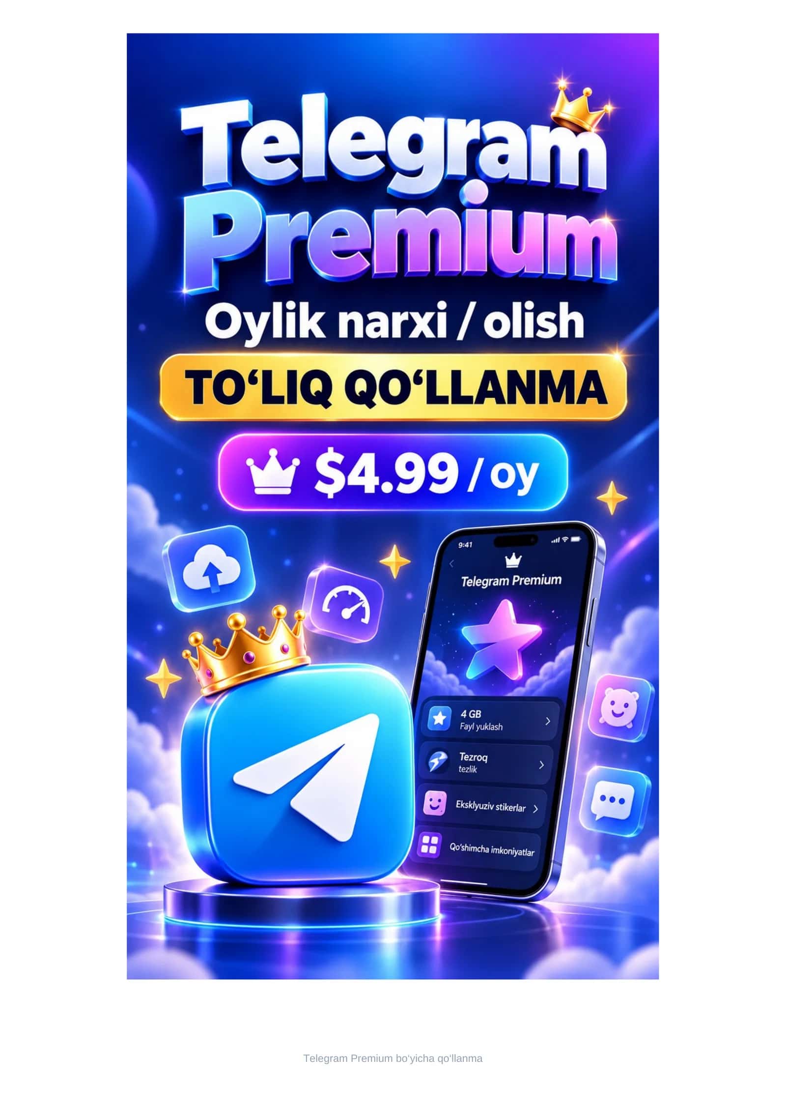 📱✨ TELEGRAM PREMIUM 2026 | OYLIK NARXI 💎 VA SOTIB OLISH BO‘YICHA TO‘LIQ QO‘LLANMA 👑🚀