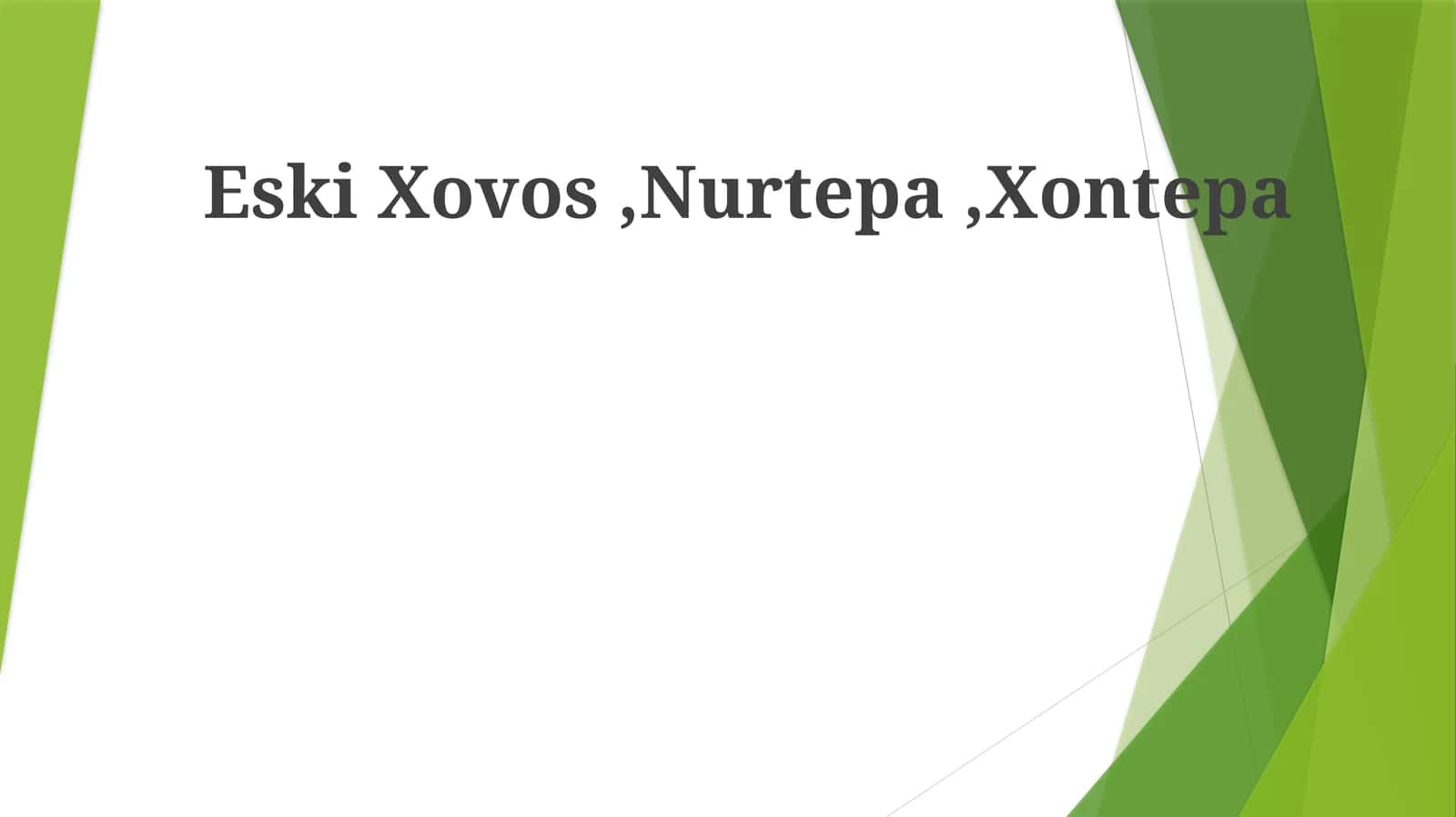 Eski Xovos