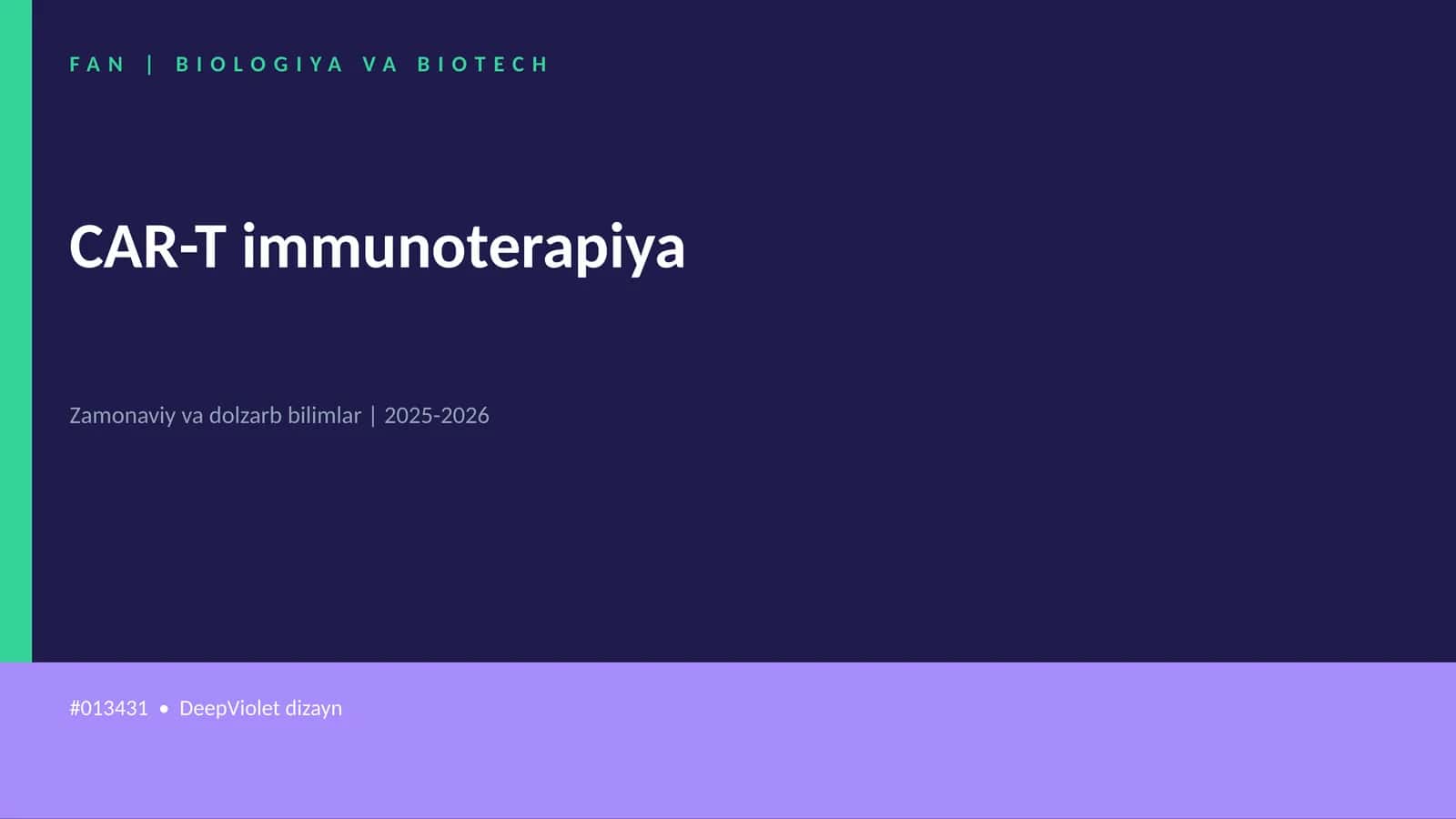 CAR-T immunoterapiya