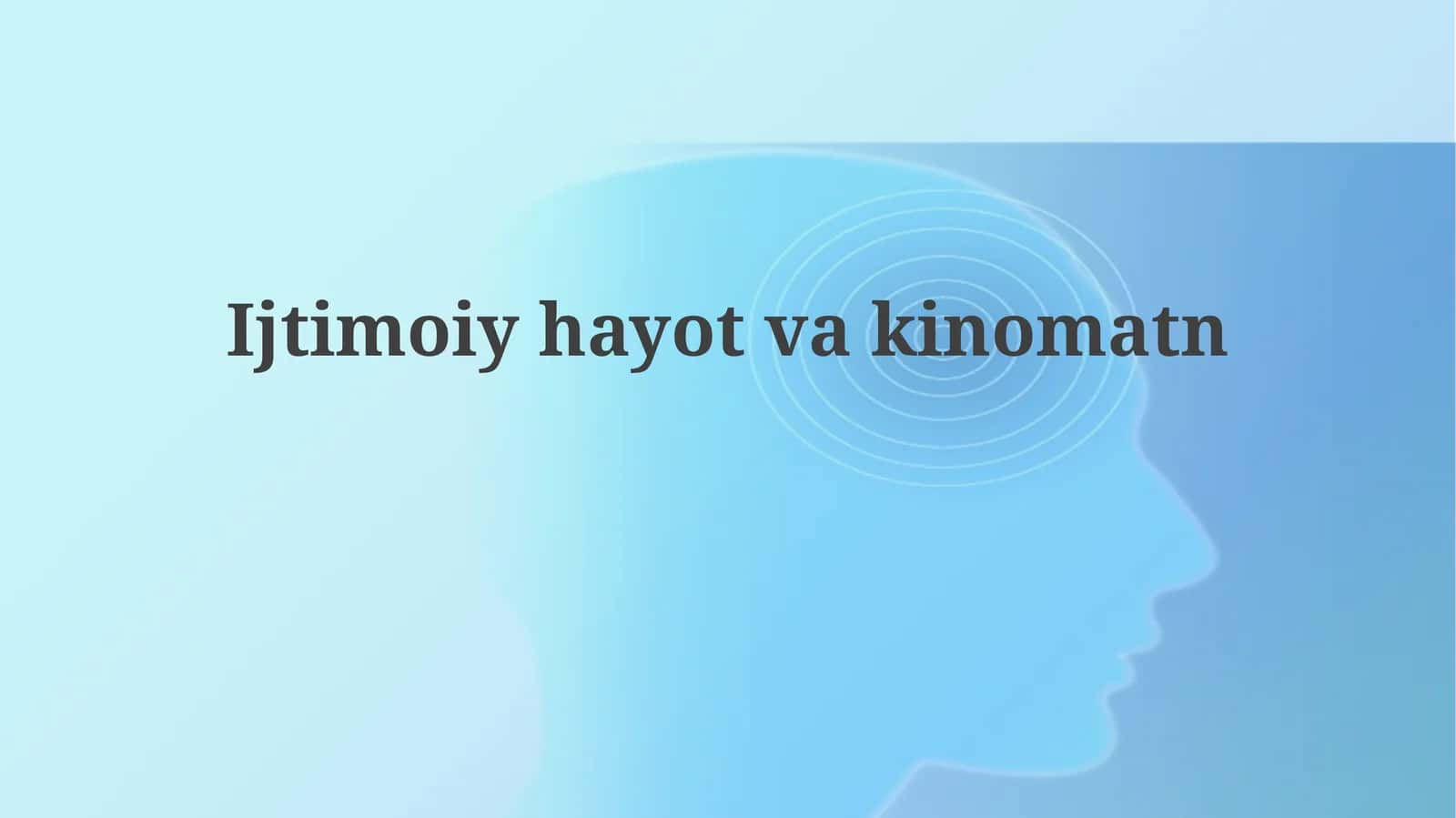 Ijtimoiy hayot tushunchasi