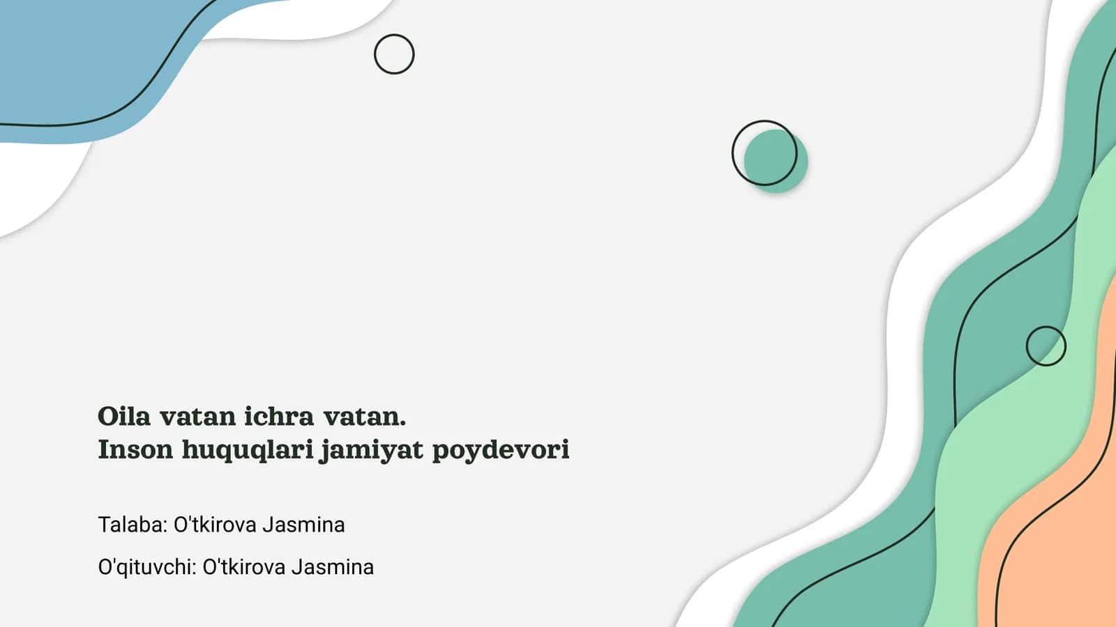 Oila va Vatan: Muhim Tushunchlar