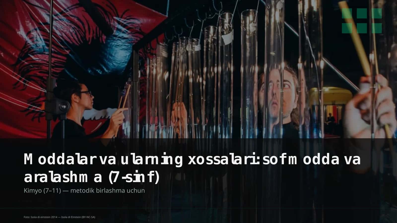 Moddalar va ularning xossalari: sof modda va aralashma (7-sinf)