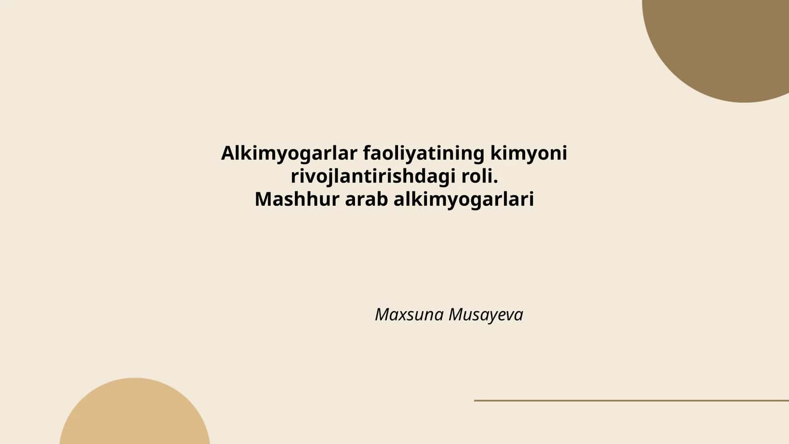 Alkimyogarlar faoliyatining kimyoni rivojlantirishdagi roli