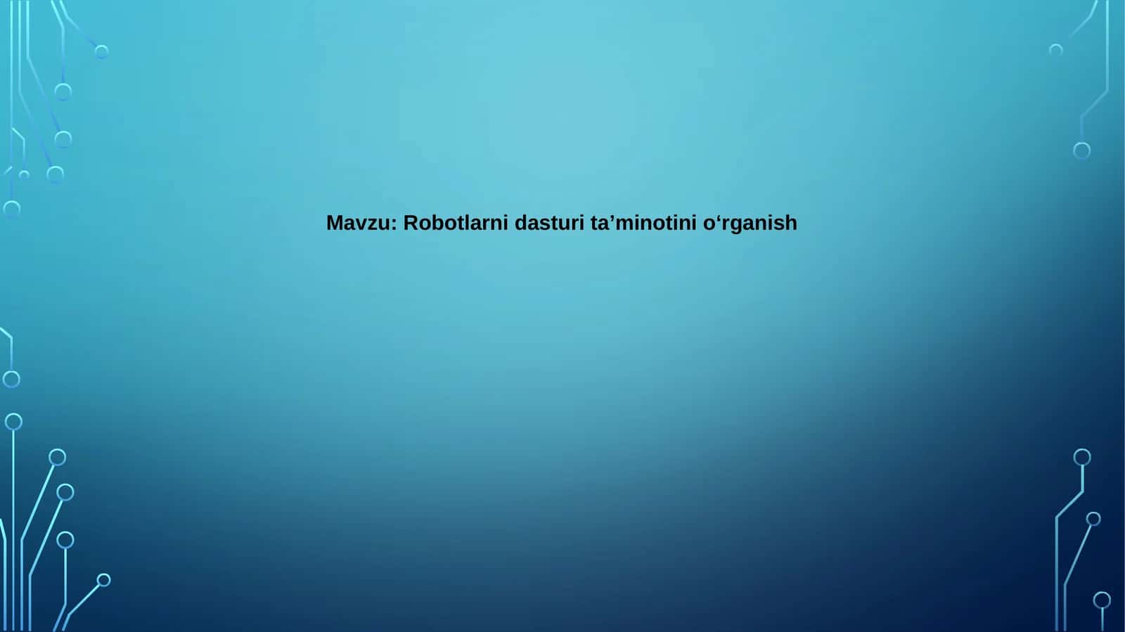 Robotlarnidasturitaʼminoti