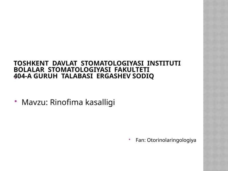Rinofimakasalligi