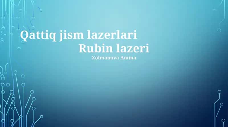 Rubin lazeri