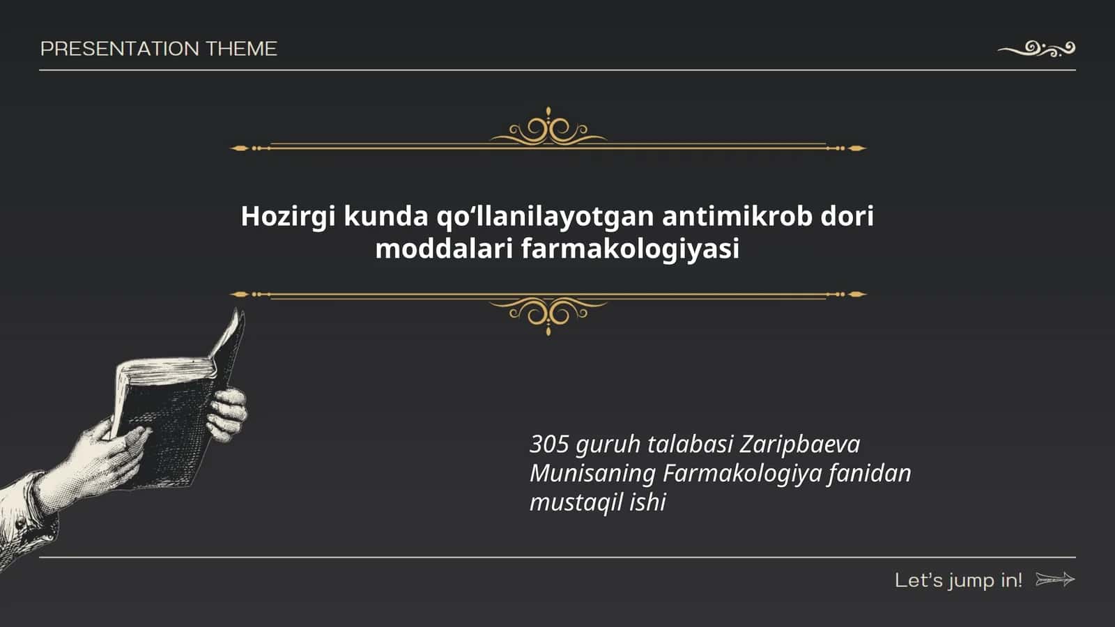Hozirgi kunda qoʻllanilayotgan antimikrob dori moddalari farmakologiyasi