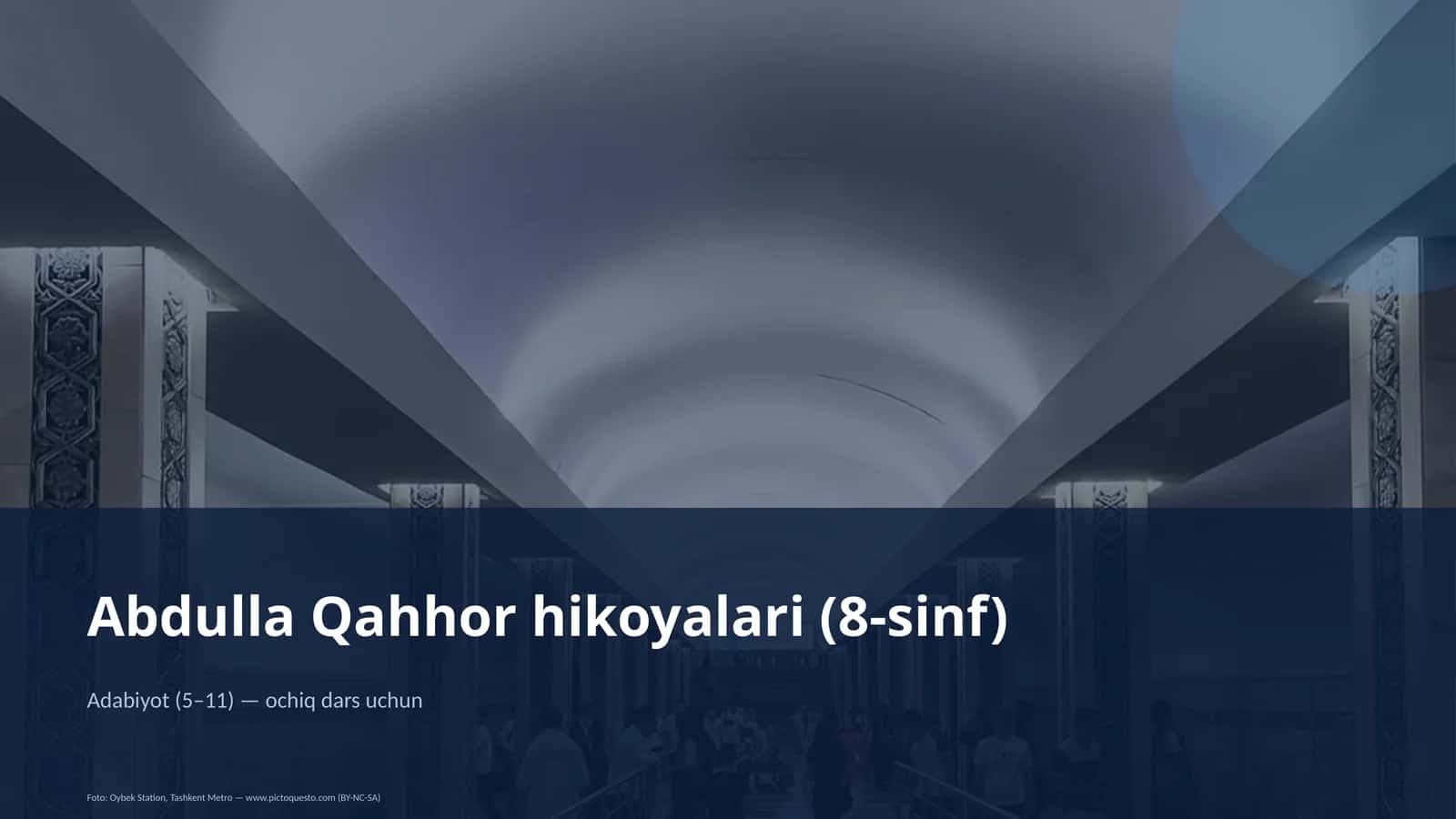 Abdulla Qahhor hikoyalari (8-sinf)
