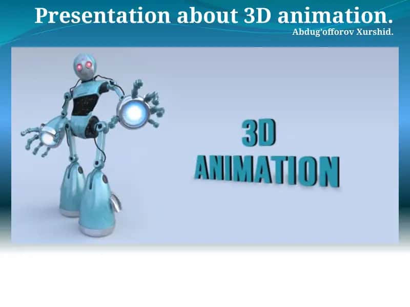 3D Animatsiya tarixi