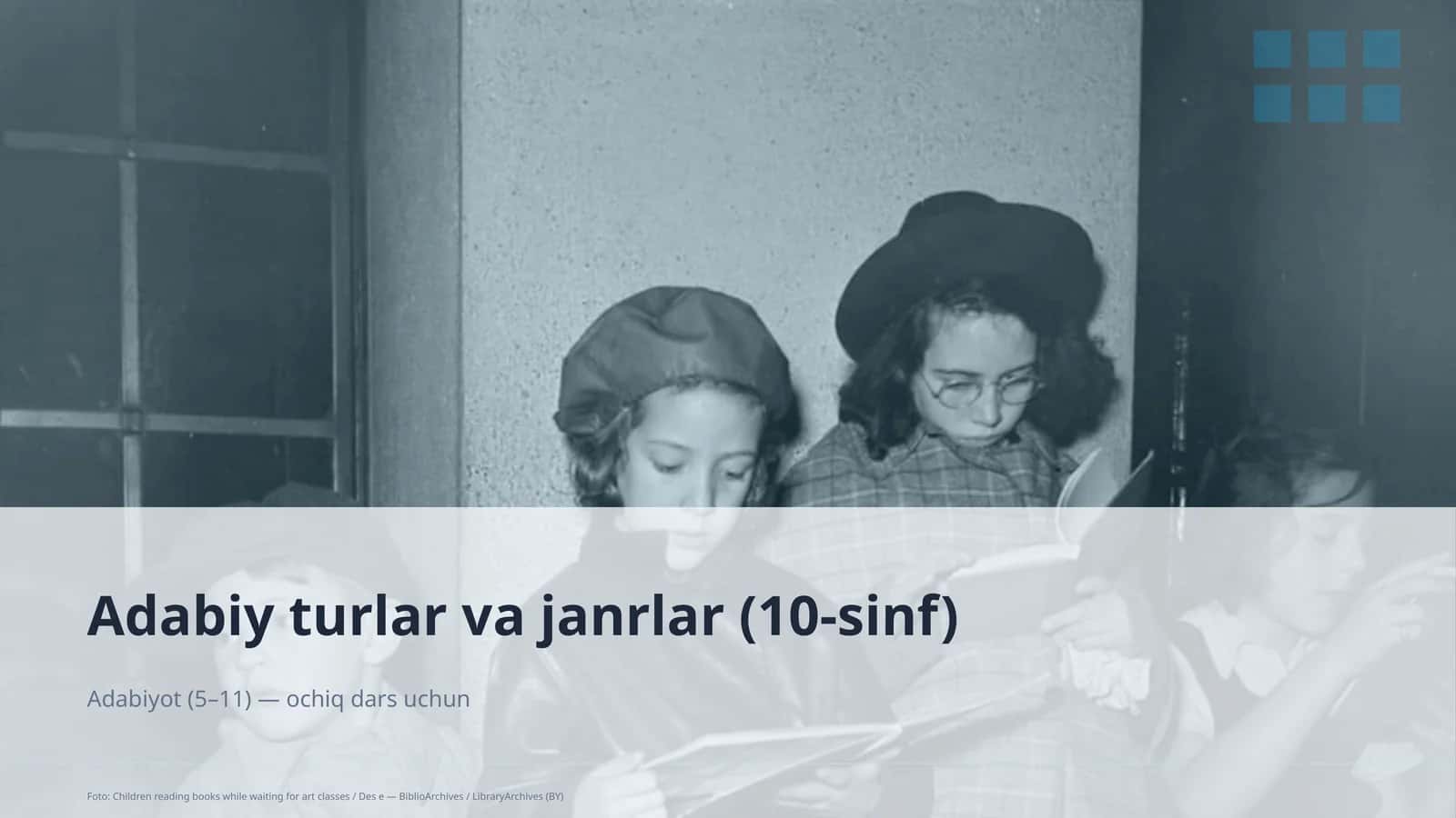 Adabiy turlar va janrlar (10-sinf)