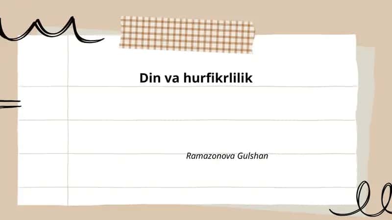 Din va hurfikrlilik