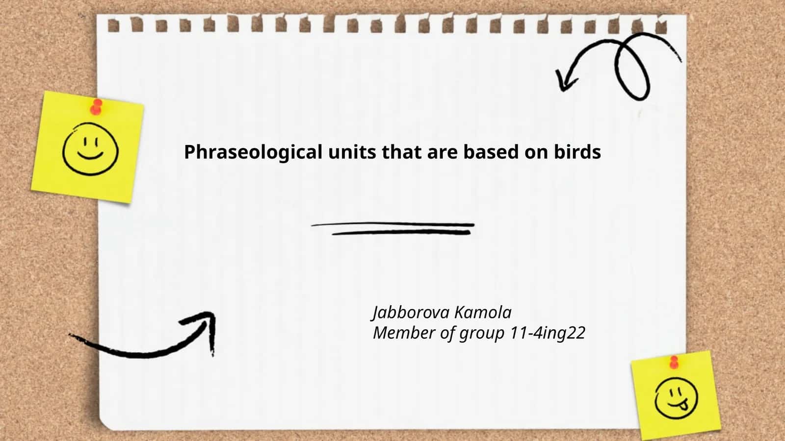 Bird Metaphors in English Grammar