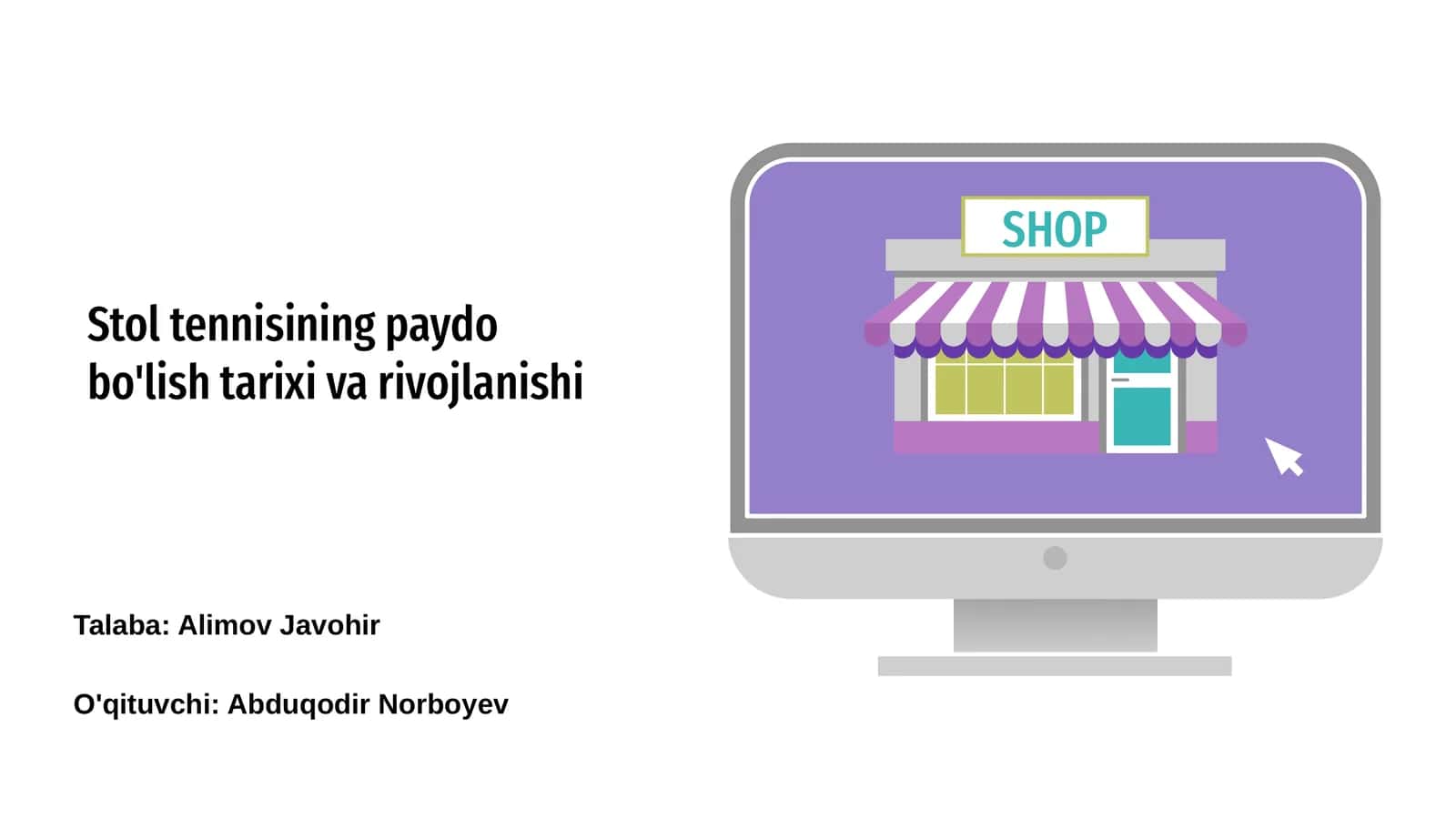 Stol tennisining paydo bo'lish tarixi va rivojlanishi