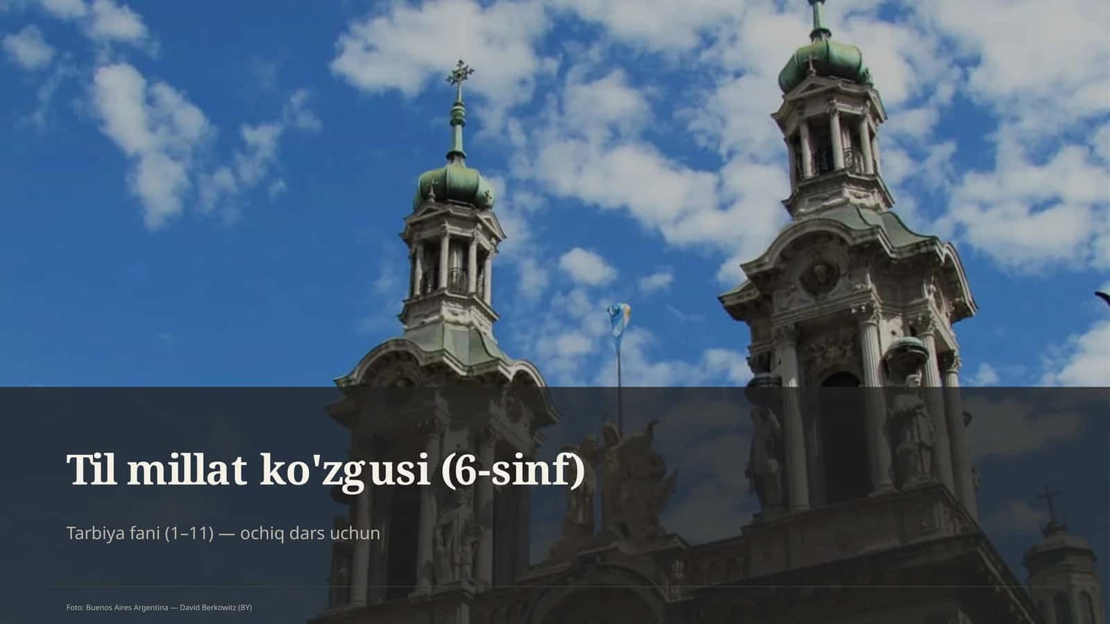 Til millat ko'zgusi (6-sinf)
