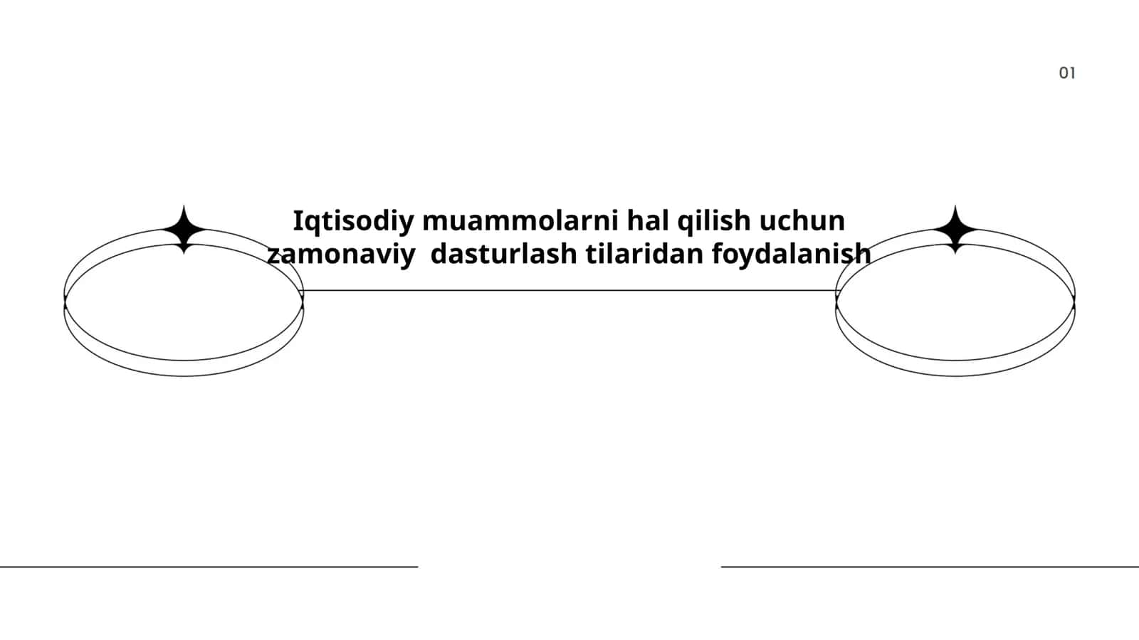 Iqtisodiy muammolarni hal qilish uchun zamonaviy dasturlash tilaridan foydalanish