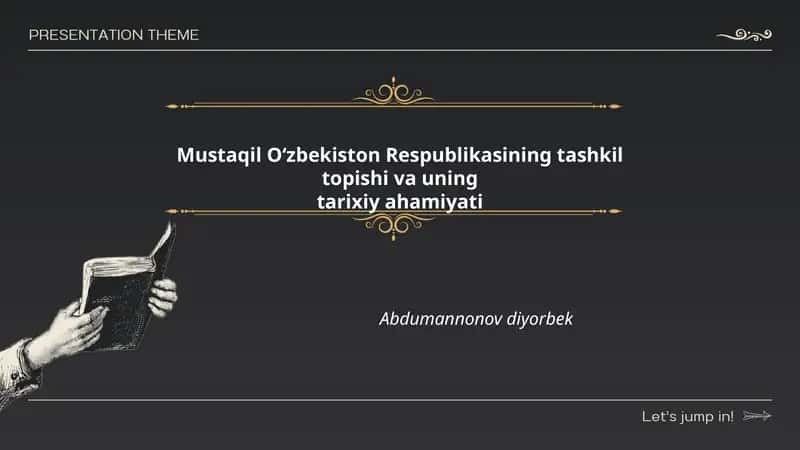 Mustaqil O‘zbekiston Respublikasining tashkil topishi va uning tarixiy ahamiyati