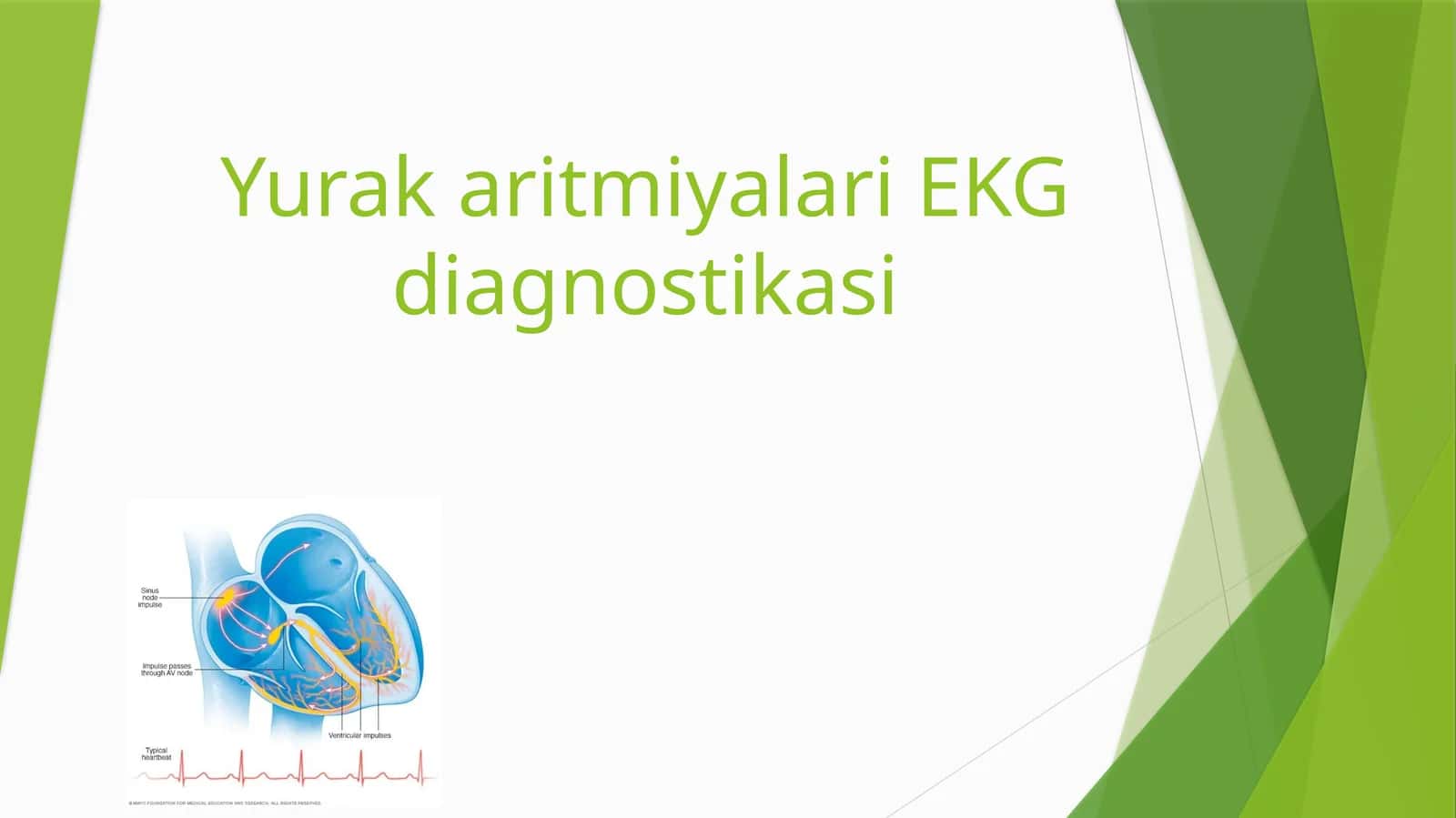 Yurak aritmiyalari EKG diagnostikasi
