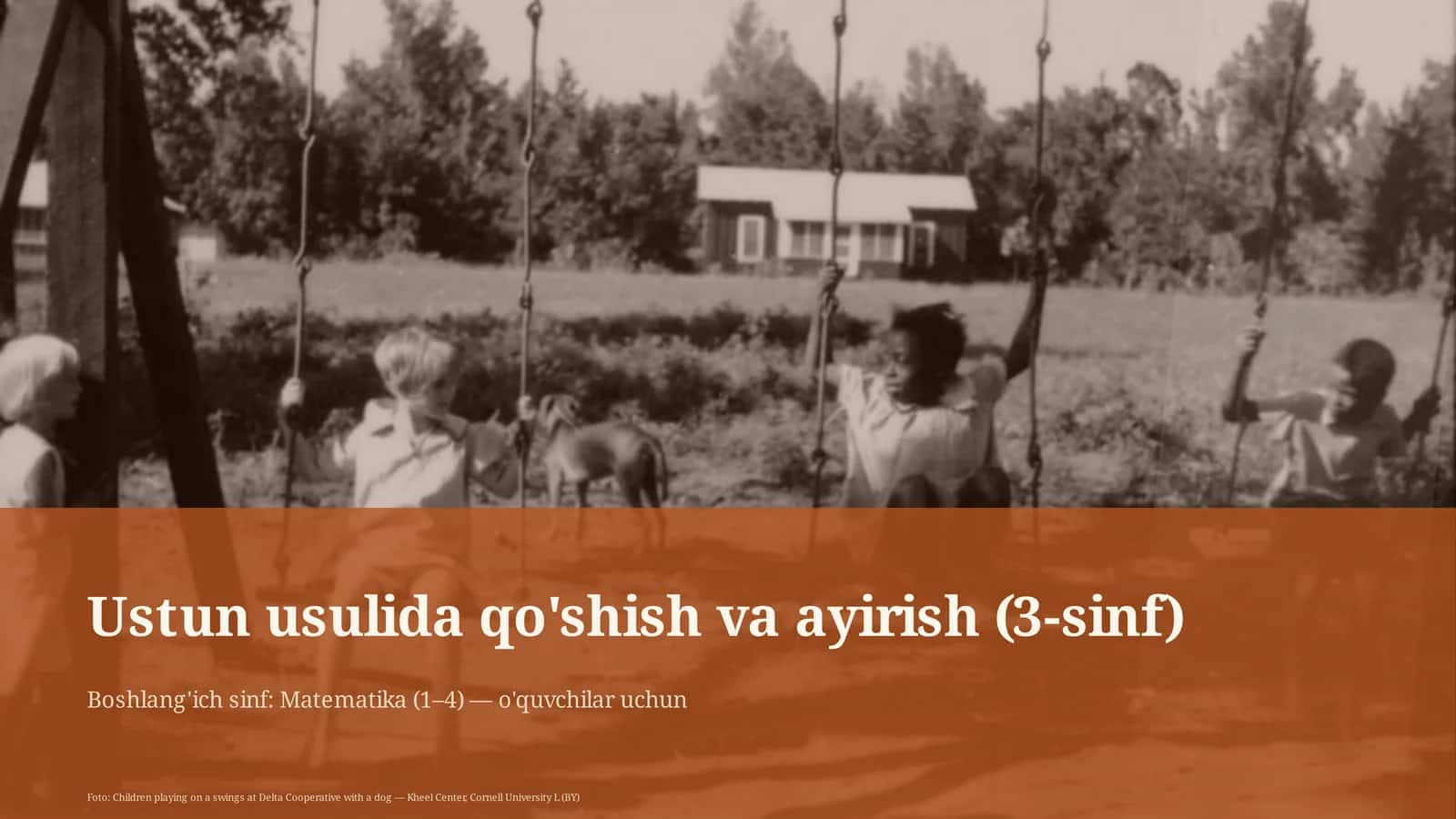 Ustun usulida qo'shish va ayirish (3-sinf)