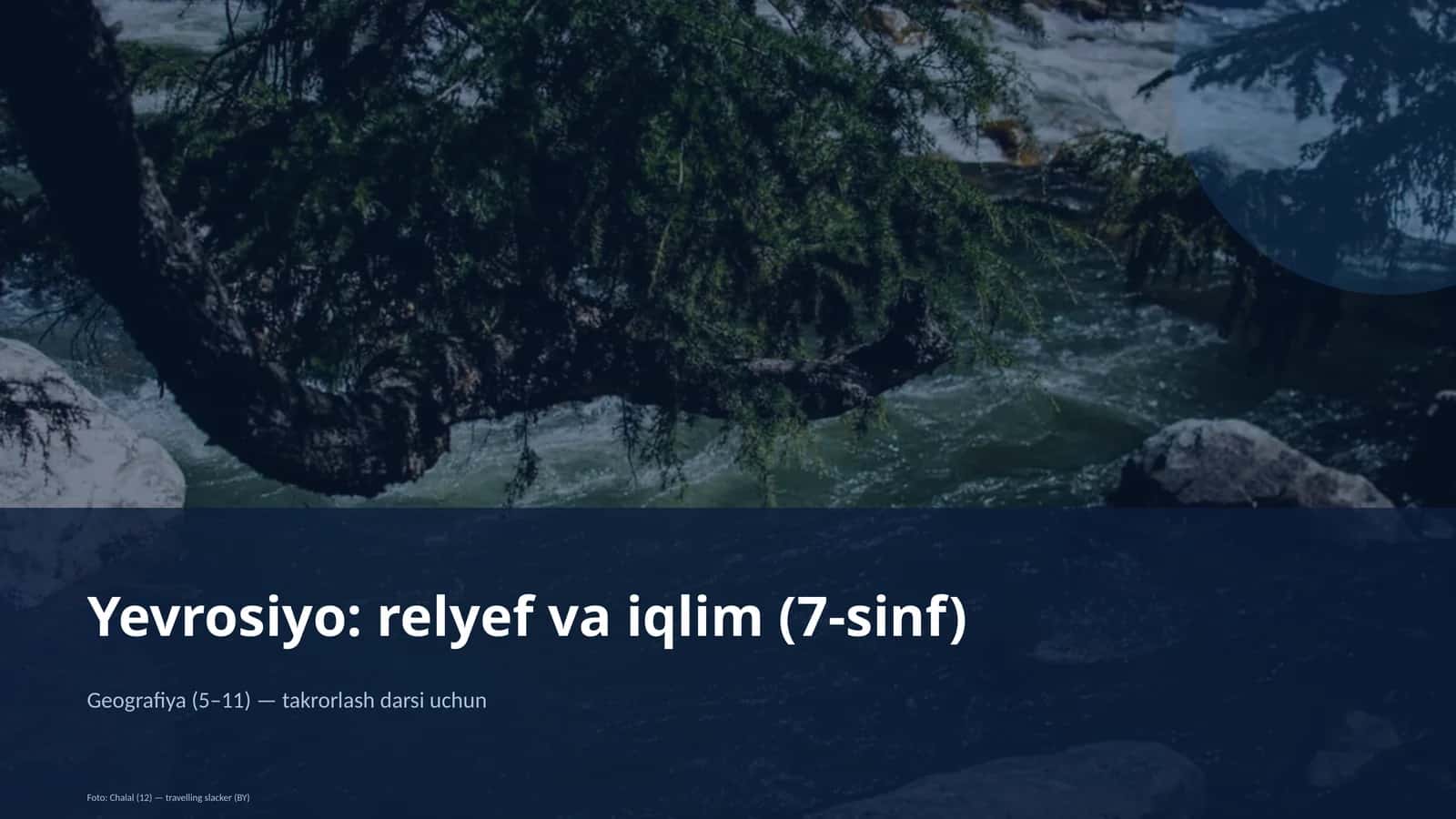 Yevrosiyo: relyef va iqlim (7-sinf)
