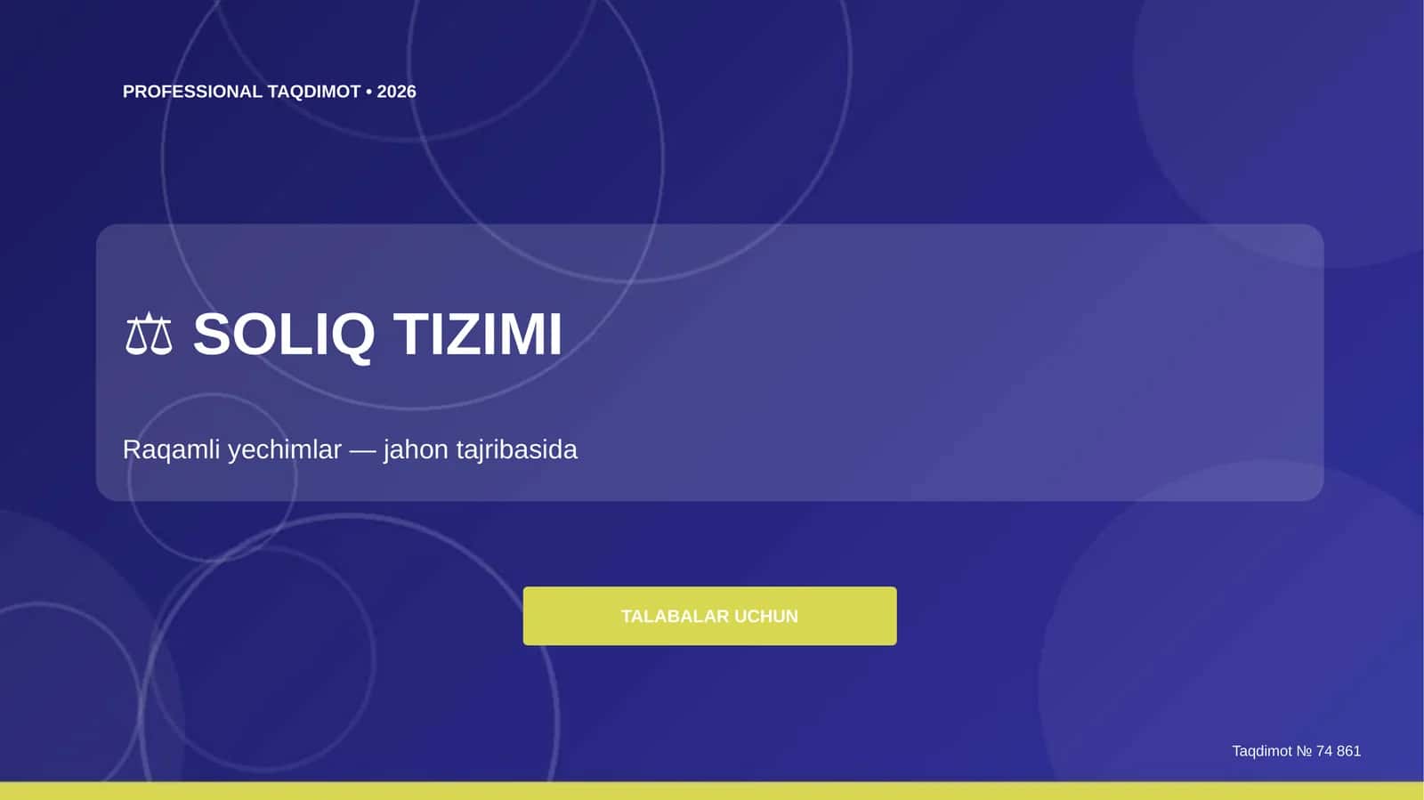 SOLIQ TIZIMI