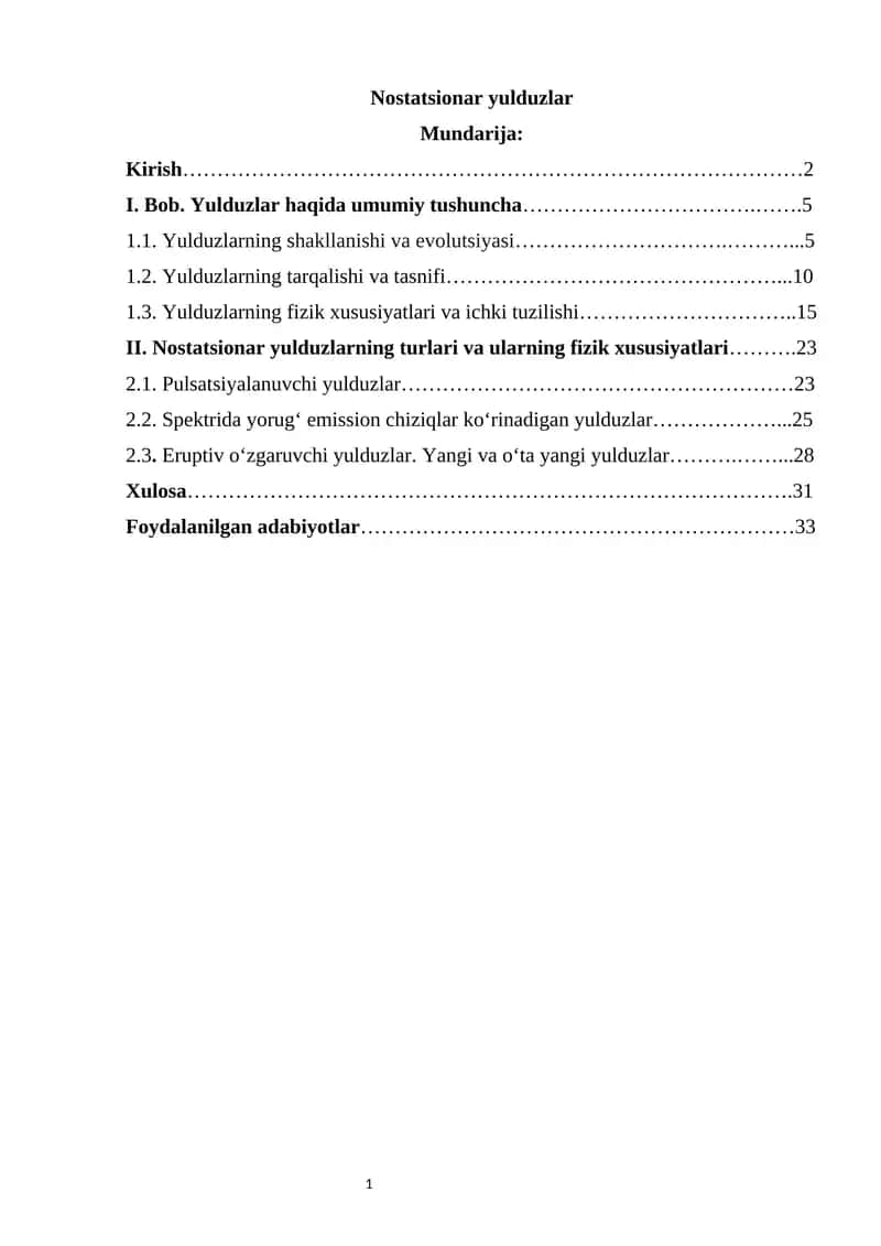 Nostatsionar yulduzlar