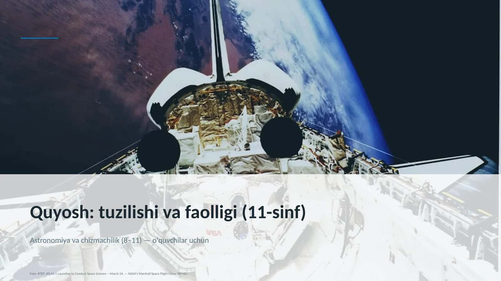 Quyosh: tuzilishi va faolligi (11-sinf)