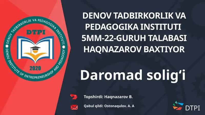 Daromad Solig'i