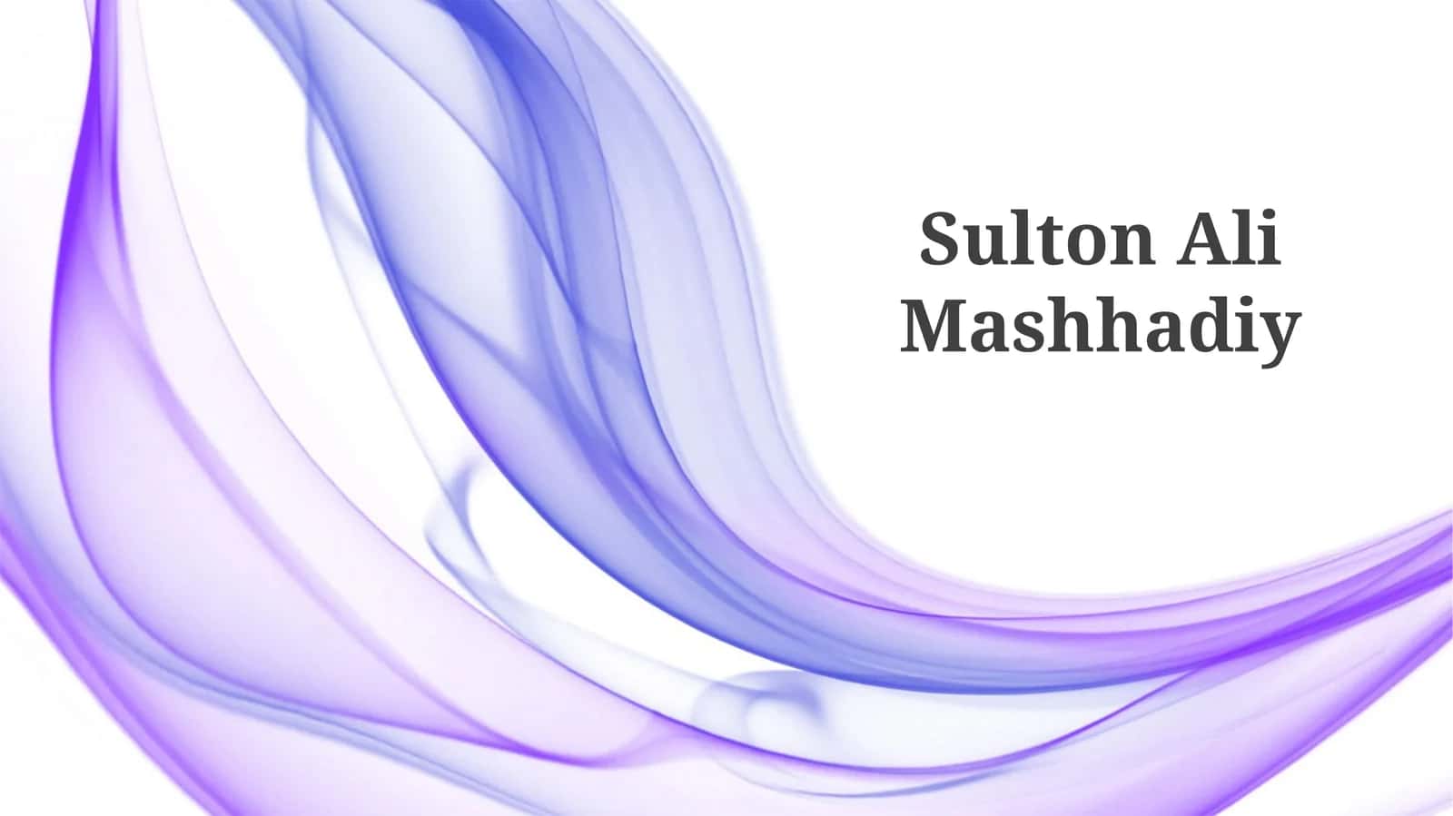 Sulton Ali Mashhadiy