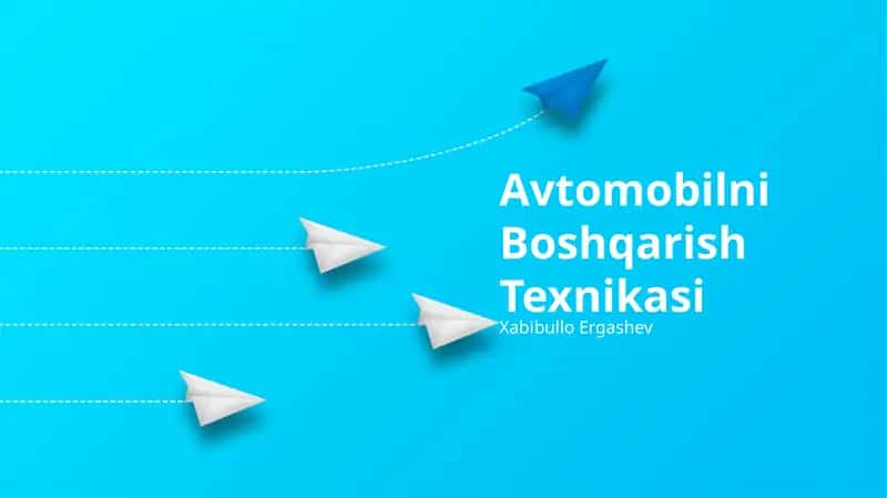 Avtomobilni Boshqarish Texnikasi