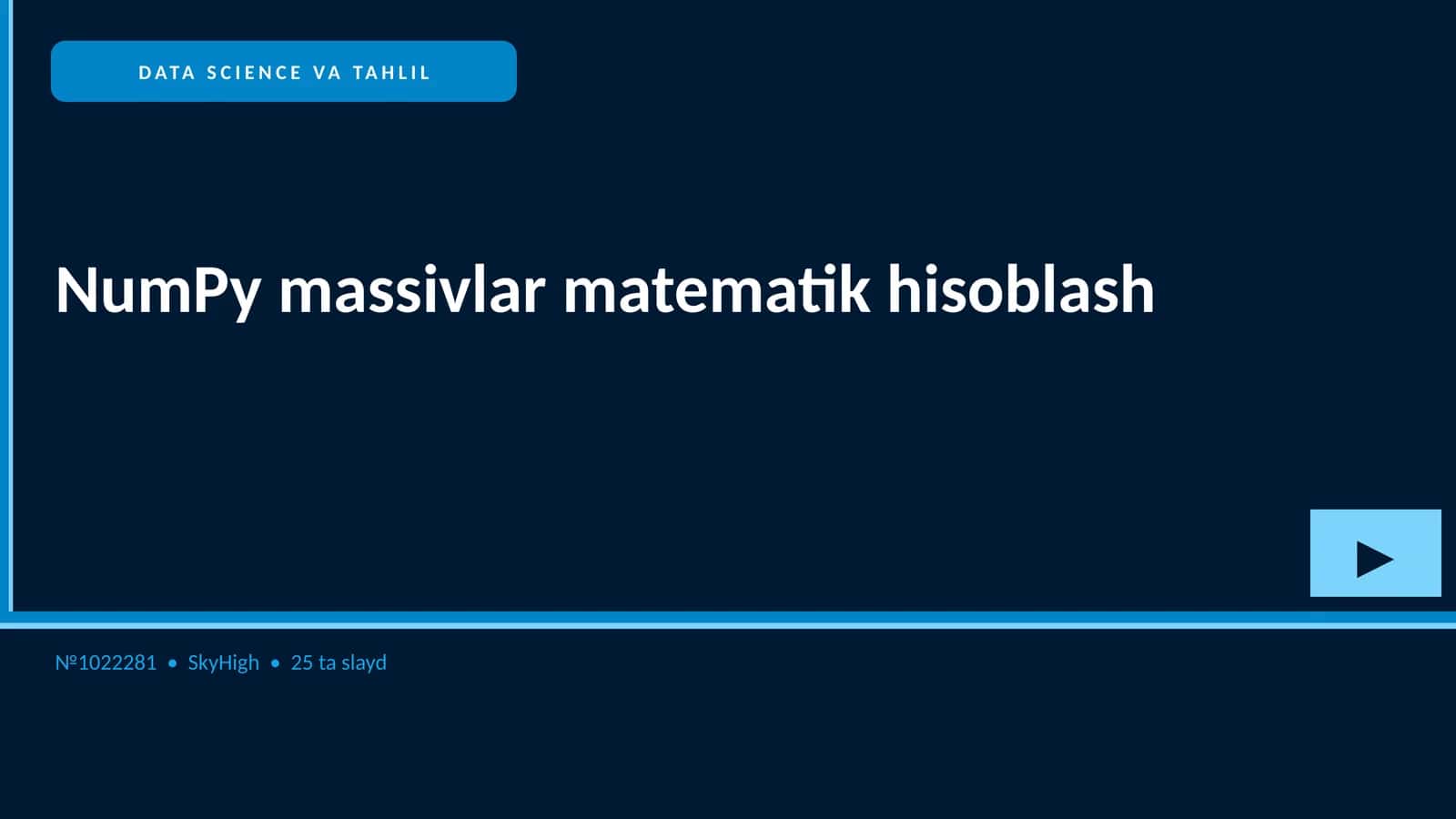 DATA SCIENCE VA TAHLIL