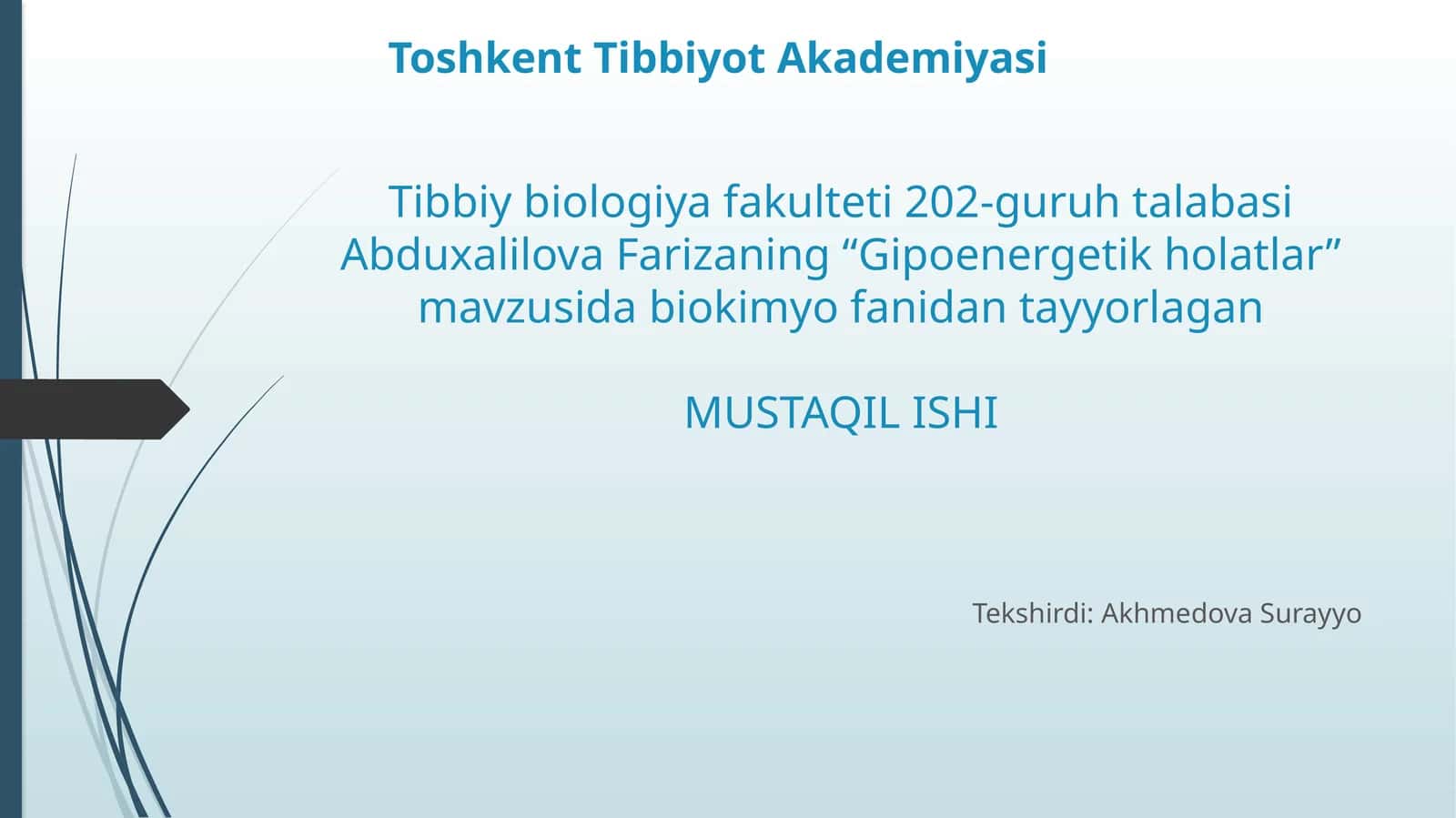 Gipoenergetik holatlar
