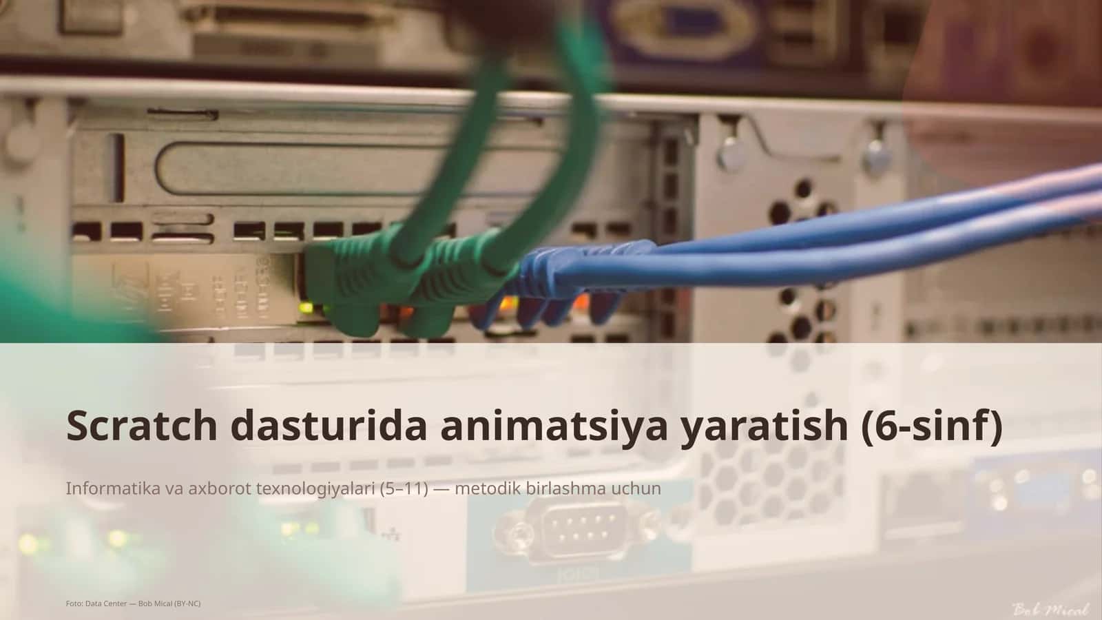Scratch dasturida animatsiya yaratish (6-sinf)