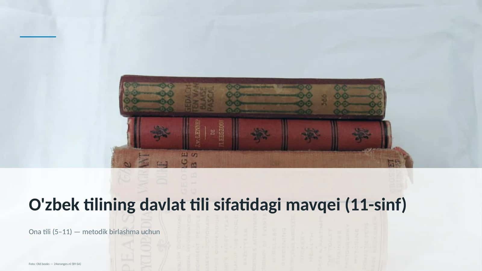 O'zbek tilining davlat tili sifatidagi mavqei (11-sinf)