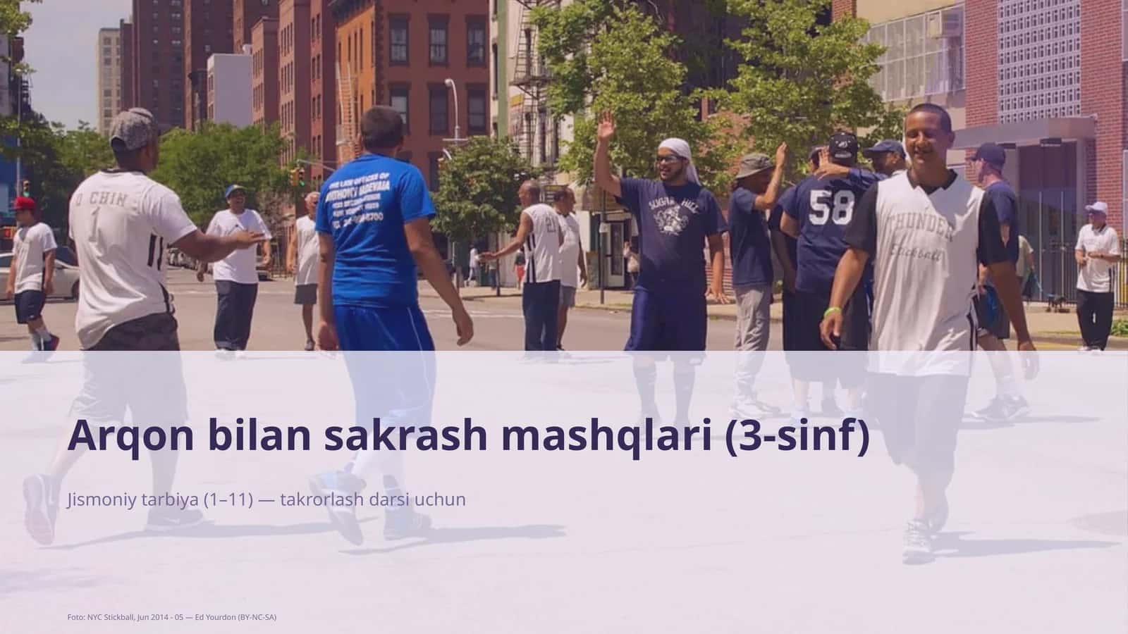 Arqon bilan sakrash mashqlari (3-sinf)