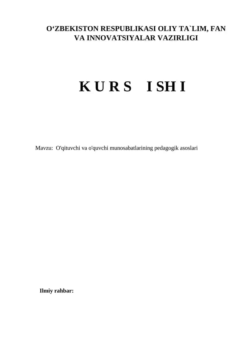 Kurs ishi
