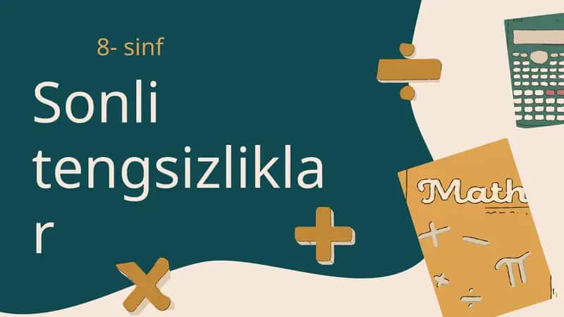 Sonli tengsizliklar