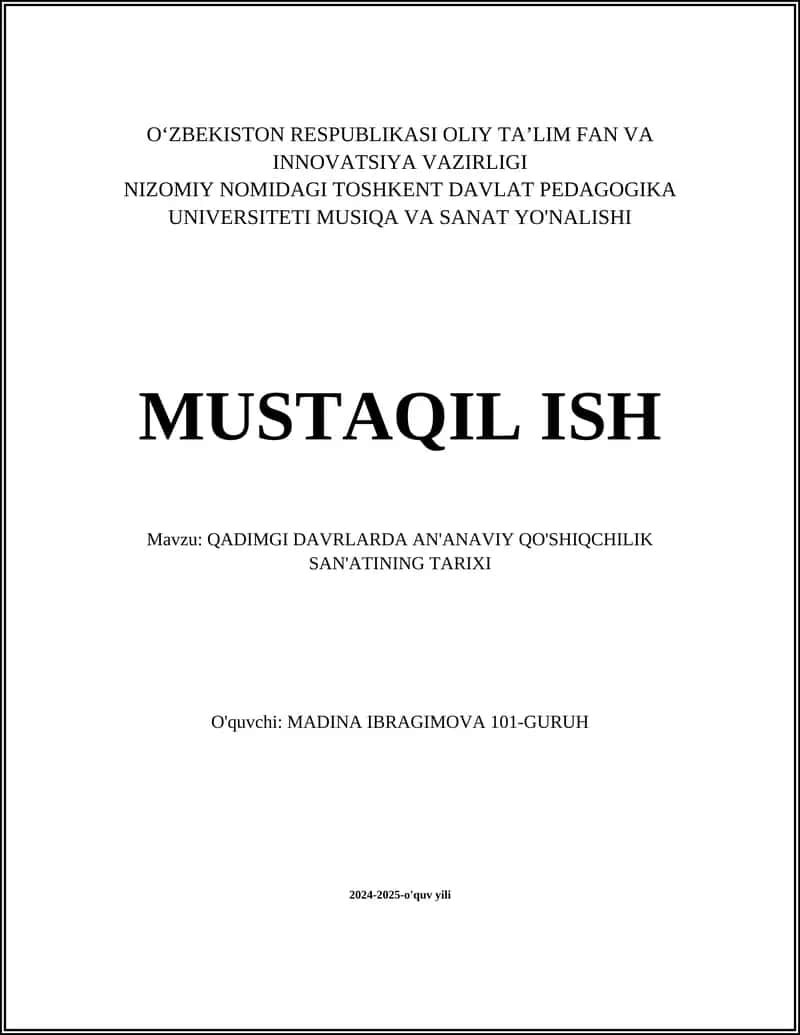 An'anaviy Qo'shiqchilikning Ilg'or Shakllari