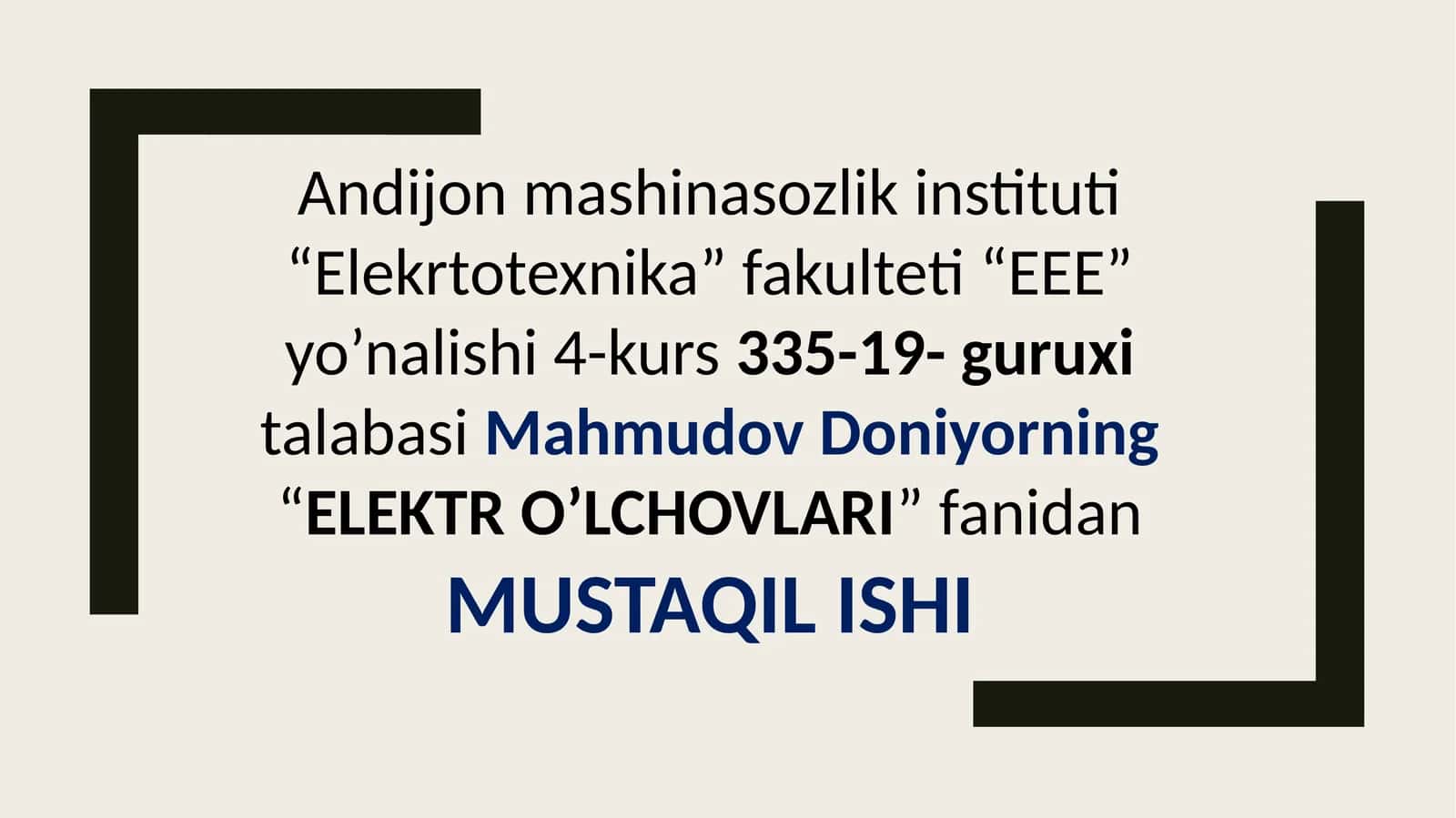 Generatorli o'zgartkichlar