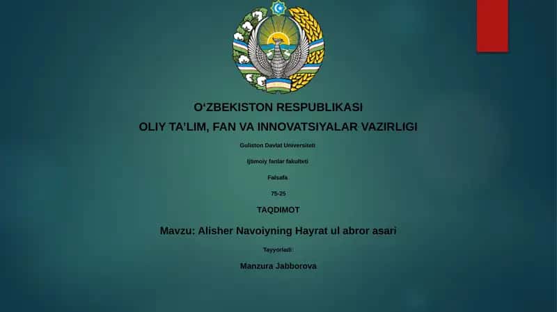 Hayrat ul abror asari